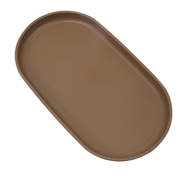 ACDANC Decorative Tray,Oval Decorative Serving Tray,Bathroom Vanity Countertop Organizer,Smooth Edge Storage Platter for Jewelry,Fruit Dessert Display Dish,Modern Home Decor Accent Piece