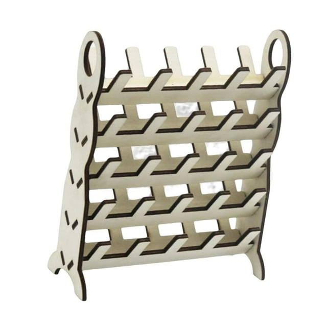 Estante de de madera Soporte Cuerda Soporte desmontable Estante Bobina Zulema Estante de hilo de carrete de costura
