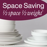 Corelle Ocean Blues 18-Piece Glass Dinnerware Set (Service for 6)