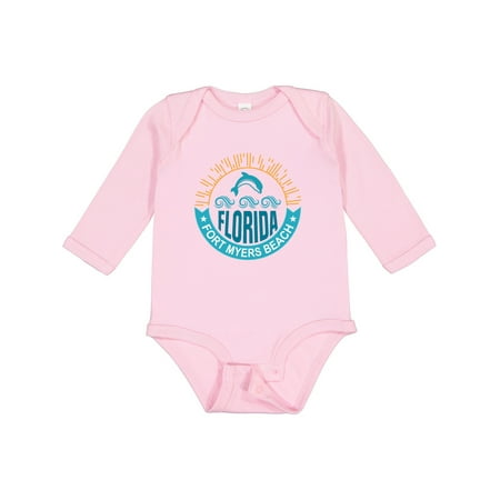 

Inktastic Fort Myers Beach Florida Vacation Boys or Girls Long Sleeve Baby Bodysuit