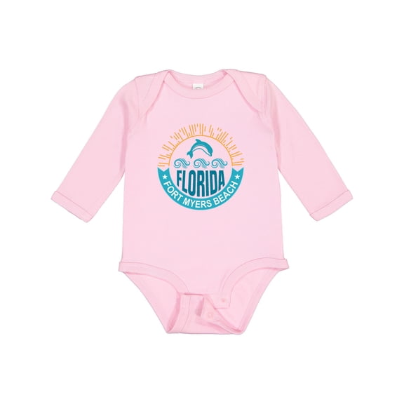 Inktastic Fort Myers Beach Florida Vacation Boys or Girls Long Sleeve Baby Bodysuit