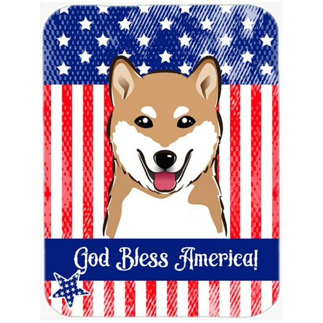 Carolines Treasures BB2155LCB Shiba Inu Glass Cutting Board- Large