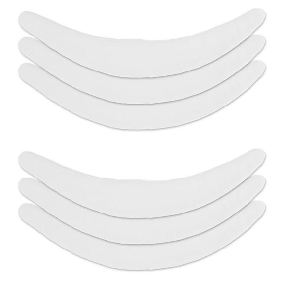 More of Me to Love Bamboo-Cotton Tummy Liner – White, 6-pack, Small – Sweat-Wicking & Antibacterial