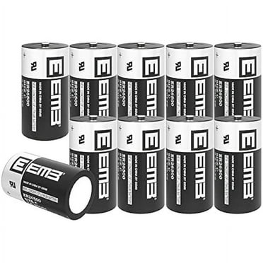 EEMB 10Pack ER26500 C Size 3.6V Lithium Battery High Capacity Li-SOCL₂ Non-Rechargeable Battery LS26500 SB-C01 TL-2200 for Automobile tire Pressure Monitor,Smart Card,Electricity Meter,Wireless Tools