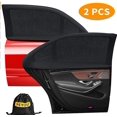 thumbnail image 3 of 2 Pack Car Side Window Sun Shade, Universal Breathable Mesh Car Rear / Front Window Curtain Backseat Fits Most Cars / SUVs, 3 of 5
