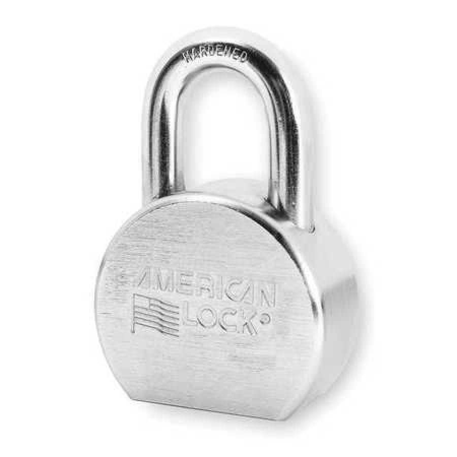 American Lock A700 Padlock Standard Shackle Round Steel Keyed Different 