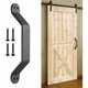 thumbnail image 2 of Eleve su espacio con una manija para puerta de granero, manija para puerta corrediza resistente y multifuncional para un encanto rústico y una decoración interior de lujo, tirador de puerta de acero, 2 of 5