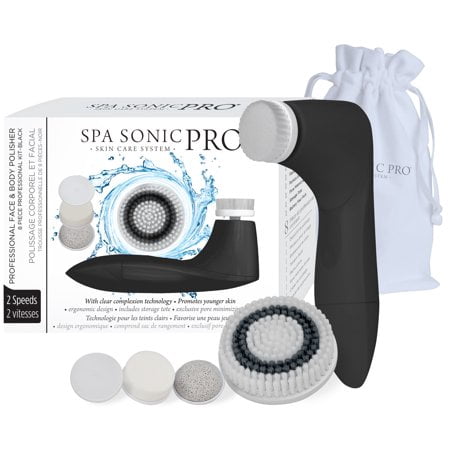 Item is Spa Sonic Pro 8-piece Facial Cleansing System