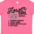 thumbnail image 4 of Inktastic Flower Girl Wedding Duties Girls Toddler T-Shirt, 4 of 5