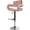 Pink Velvet, variant on Impressions Vanity Vera Diamond Tufted Swivel Vanity Stool with Mirror Finished Base (Pink Velvet)