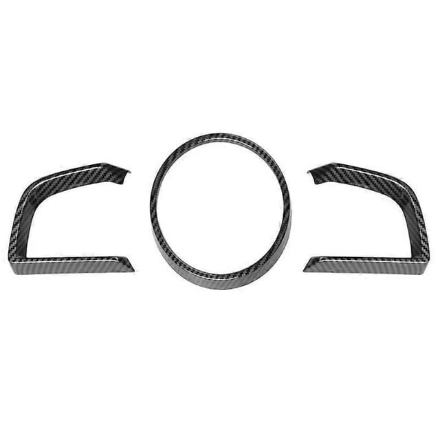for 3 Axela 2014-2018 Carbon Fiber Dashboard Interior Instrument Cover Trim