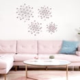 thumbnail image 6 of Pink Metal Wall Sculptures 4 Count Starburst Sunburst Decor for Living Room Bedroom Entryway, 6 of 6