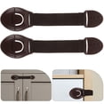 thumbnail image 2 of 10pcs adhesivo refrigerador gabinete de bloqueo de la ventana Cajadura de la puerta del cajón para la seguridad del bebé, 2 of 7