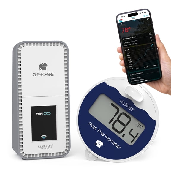 La Crosse Technology Pool Preserver Wi-Fi Alert and Monitoring System, X100-P-01