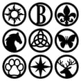 thumbnail image 5 of Pathways Reflective Driveway Marker Steel Stake Set of Two, Sun Emblem, Black Finish, 5 of 5