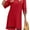 Red, variant on LookbookStore Women's Classic Black Short Dresses Summer Mesh Panel Bell Sleeve Dress Size L Size 12 Size 14