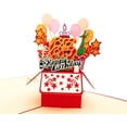thumbnail image 2 of iGifts and Cards Happy 65th Red Birthday Party Box 3D Pop up Greeting Card – Sixty-Five, Awesome, 2 of 6