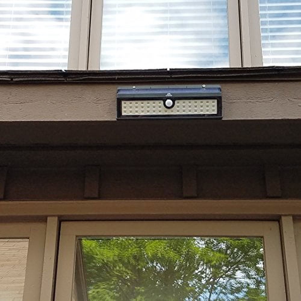 Solar Garden Lights 44 Bright LEDs Outdoor Motion Sensor Lights Waterproof and Wireless for Garden Path, Backyard Lighting, Motion Security Lights, Driveway, Stairs, Fence, Deck