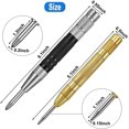 thumbnail image 2 of 4 Pieces Automatic Center Punch 5 Inch 6 Inch Spring Automatic Centre Hole Punch With Adjustable Tension Window Spring Punch Hand Tool, 2 of 7