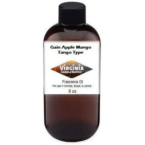 Gain Apple Mango Tango Type 8oz Bottle for Candle Making, Soap Making, Tart Making, Room Sprays, Lotions, Car Fresheners, Slime, Bath Bombs, Warmers