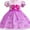 Purple Strap, variant on QEFJNO 1-6Y Princess Dress for Girls Birthday Gift Christmas Halloween Fancy Party Dress