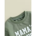 thumbnail image 5 of vera natura Baby 2Pcs Irish Day Outfits Long Sleeve Letter Sweatshirt and Shamrock Pants Set Toddler Clothes, 5 of 9