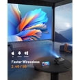 thumbnail image 2 of WiFi Projector for iPhone, ELEPHAS 2024 Upgraded Mini Projector with Tripod & Carry Bag, Full HD 1080P Supported, 200" Display Portable Projector, Compatible with iOS/Android/Windows/TV Stick/HDMI/USB, 2 of 5