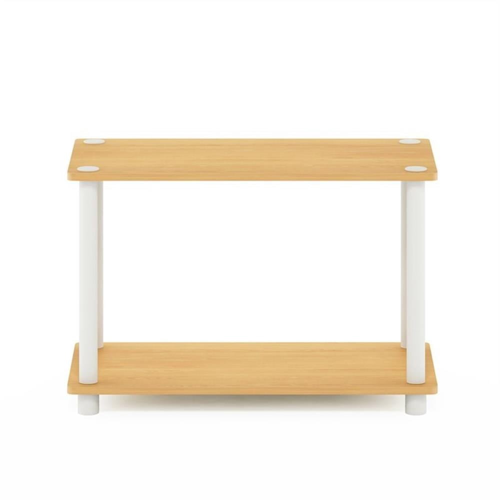 Furinno 11250 Turn-N-Tube 2-Tier No-Tools Shelf End Table Plant Stand