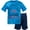 Video game, blue, variant on Funstuff Race Car T-Shirt and Mesh Shorts Outfit Set Toddler to Little Kid