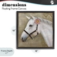thumbnail image 4 of Stupell Industries Cottage Boho Barnyard Horse Black Floating Frame Canvas Art, 18 x 18, by Suzanne Nicoll, 4 of 8