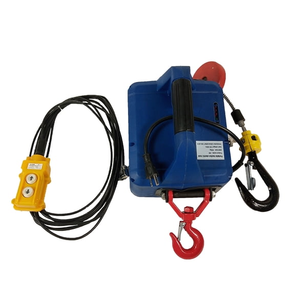 PreAsion 450KG(992.08lb)X7.6M 110V Wire-Controlled Electric Hoist Portable Household Electric Winch