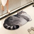 thumbnail image 4 of Cute Cat Shaped Floor Mat – Soft Non-Slip Absorbent Rug for Bathroom, Entryway & Balcony, Fluffy & Easy Clean, 4 of 6