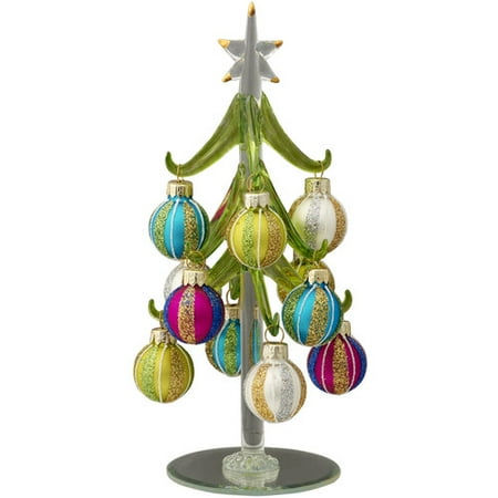 ls arts inc glass christmas tree with ornaments ls arts inc glass christmas tree with ornaments