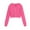 #0206-Hot Pink, variant on Favoffer Girls Sweatshirt Short-Style Hooded Pullover Zipper Solid Color with Pockets for Teen Long Sleeve Tops Fall Winter Clothes 5-14Y