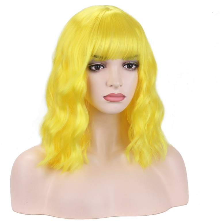 Short yellow wigs top