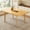 Natural, variant on Dining Tables 60" Rustic Farmhouse Dining Table - Solid Wood Frame, Minimalist Modern Dining Table for Kitchen, Dining Room, Living Room, Walnut,Modern Dining Tables