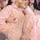thumbnail image 2 of Sanrio-Conjunto de pijama de franela de Hello Kitty para mujer, ropa de dormir de invierno, cálida, Kawaii, KT Cat, Ins, viento, felpa, engrosada, dulce, traje para el hogar, nuevo, 2 of 4