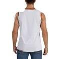 thumbnail image 4 of Fotbe Men's Watercolor Leaves Print Men's Sleeveless Muscle Tank Tops Casual T-Shirts for Gym Workout Beach-Small, 4 of 8