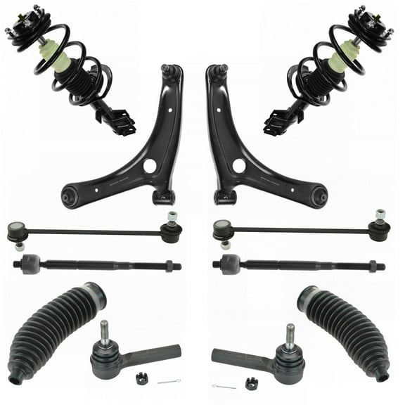 Control Arm Ball Joint Inner Outer Tie Rods Sway Bar Link Bellows & Struts Kit PSA65368 Fits select: 2007-2010 JEEP PATRIOT, 2007-2010 JEEP COMPASS