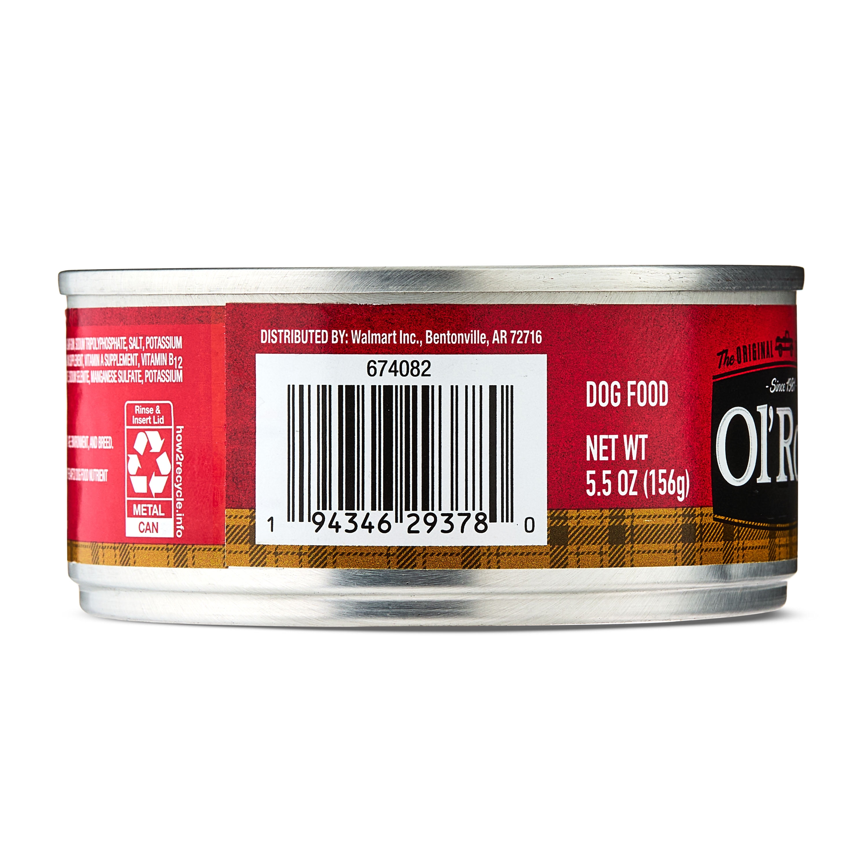 (4 pack) Ol' Roy Chicken & Rice Dinner Meaty Loaf Wet Dog Food, 5.5 oz Can