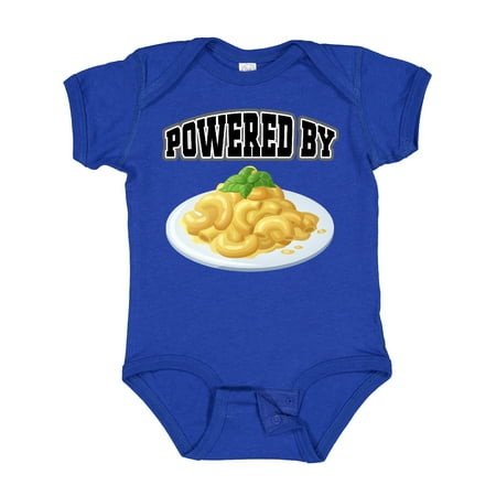 

Inktastic Powered by Macaroni and Cheese Gift Baby Boy or Baby Girl Bodysuit