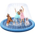 thumbnail image 1 of Splash Pad for Dogs, 67in Non-Slip Splash Pad 0.55mm Thickened Durable and Foldable Dog Pool Inflatable Summer Outdoor Water Play Mat Toys for Dogs, 1 of 7