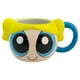 thumbnail image 2 of Taza Grande de Cerámica, Diseño Esculpido en 3D, Chicas Super Poderosas, Modelo Burbuja, Capacidad 591 mililitros, 2 of 4
