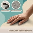 thumbnail image 6 of ODIKA 4'x6' Teal Coral Waves and Serene Sunset Design Washable Area Rug Abstract Oceanic Forms with a Touch of Nature Pet Friendly, Non-Shedding for Bedroom, Reading Nook, 6 of 7