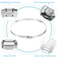 thumbnail image 4 of Uxcell Hose Clamp, 7 5/8" to 8 1/2" Adjustable Stainless Steel Worm Gear Hose Clamps for Fuel Line Plumbing, 6 Pack, 4 of 7