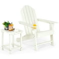 thumbnail image 2 of Costway 2PCS Patio Adirondack Chair Side Table Set Weather Resistant Cup Holder, 2 of 8
