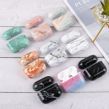Joernso Protective Case Dust-proof Anti-fall Ultra-thin Marble Pattern Bluetooth-compatible Earphone Protective PC Sleeve for AirPods 3