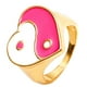 thumbnail image 1 of Anillos de corazón de la moda Zulema para mujer Blanco y rosa, 1 of 7