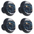 thumbnail image 2 of 4 Pcs Galaxy Planet Knobs for Kitchen Cabinet Cupboard Dresser Bookcase Drawer Pulls Handles Round Home Decor, 2 of 8