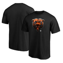Men's Black Chicago Bears Midnight Mascot Team Logo T-Shirt